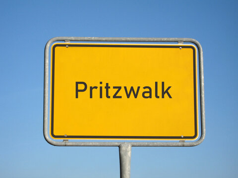 Ortsschild Pritzwalk