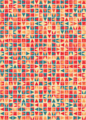 Fototapeta premium Abstract Geometric Pattern generative computational art illustration