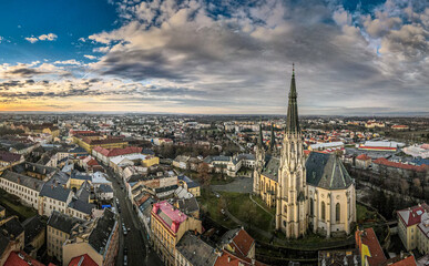 view of the city Olomouc katedrála sv. Václava