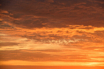 Sky sunset cloud. Cloudy sunrise. Cloudscape evening.