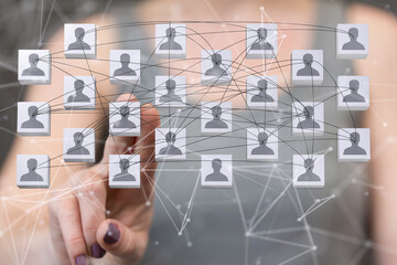 Telecommunication concept with abstract network structure