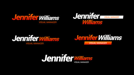 Lower Thirds Gradient Style