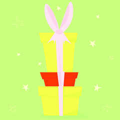 gift box with ribbon and bow