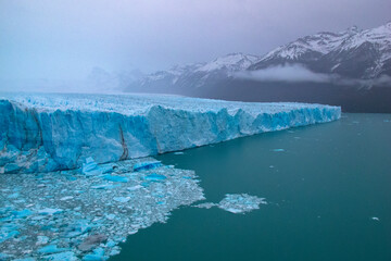 Glacier view from patagonia of Argentina