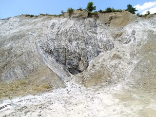 salt mountains in Romania, Lopatari, Salt plateau Meledic
