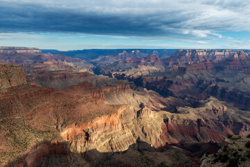 Scenic view of the Grand Canyon, in the Grand Canyon National Park, in the State of Arizona, USA