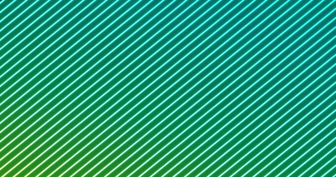 Animation of glowing neon green diagonal lines on black background