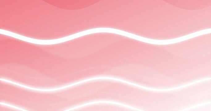 Seamless scrolling pale pink background with two white wavy lines on it