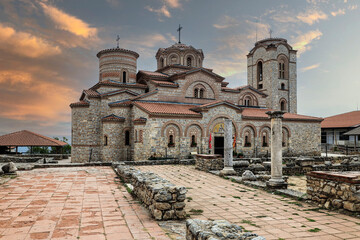 Fototapeta na wymiar Plaosnik and St. Clements Curch, North Macedonia, Europe