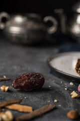 Date fruit on Arabic set up