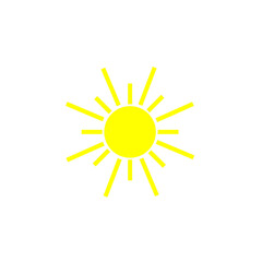 Sun Summer Icon Vector Design Illustration