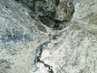salt mountains in Romania, Lopatari, Salt plateau Meledic