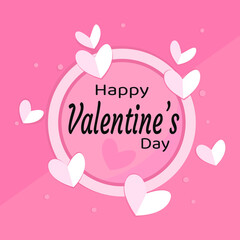 Valentines day greeting card with text