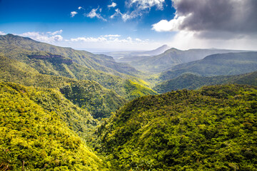 The Black River Gorges National Park in Mauritius, Africa