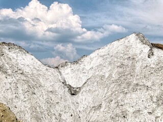 salt mountains in Romania, Lopatari, Salt plateau Meledic