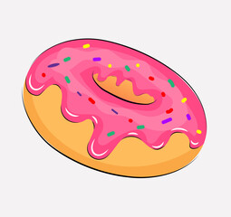 donut - vector illustration, eps 10