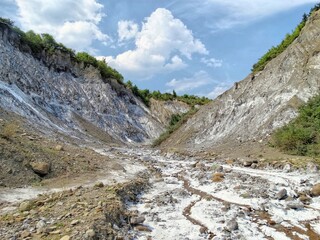salt mountains in Romania, Lopatari, Salt plateau Meledic