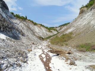 salt mountains in Romania, Lopatari, Salt plateau Meledic