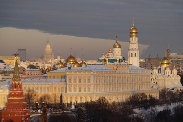 panoramic view of the Moscow Kremlin