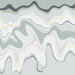 Gray and gold liquid marble background. Fluid vector abstract texture. Design element for posters, abstract background, covers and wall mural