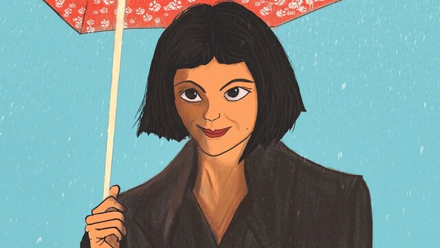 girl with umbrella
