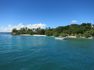 Sea, Caribbean, Blue, Clouds, Boats.