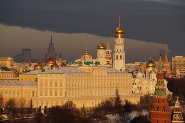 Naklejka premium panoramic view of the Moscow Kremlin