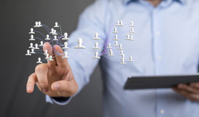 team hierarchy connection group digital