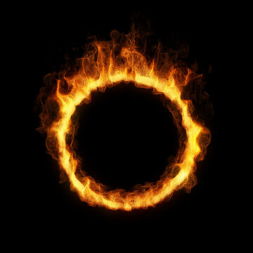 ring of fire. 3D render