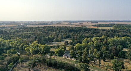 parc, forêt, château de Rambouillet dans les Yvelines (France)