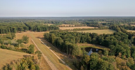 Naklejka premium parc, forêt, château de Rambouillet dans les Yvelines (France)