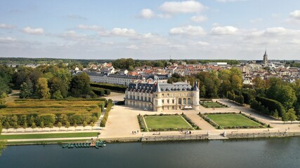 parc, forêt, château de Rambouillet dans les Yvelines (France)