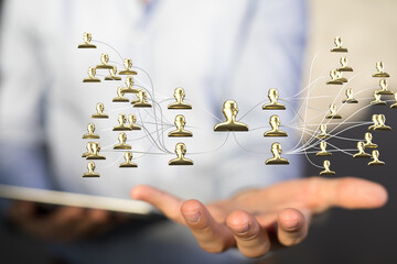 team hierarchy connection group digital