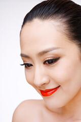 Obraz premium Oriental beauty makeup close-up