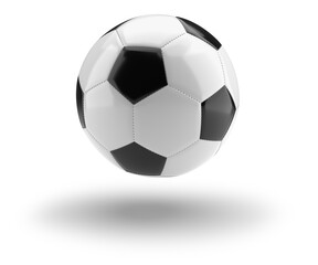 football ball isolated on a white background, 3D rendering