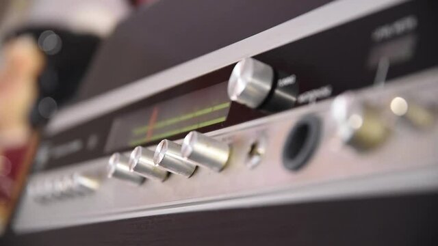 Stereophonic sound. Channel music system stereo