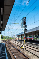 Fototapeta premium Hannover Hauptbahnhof, central railway station in Hanover, Germany