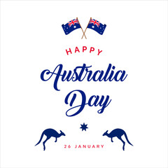 Vector illustration of a beautiful background for Happy Australia day.