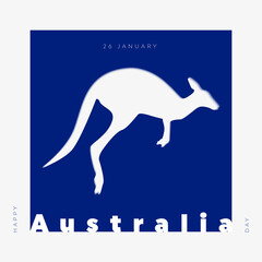 Vector illustration of a beautiful background for Happy Australia day.