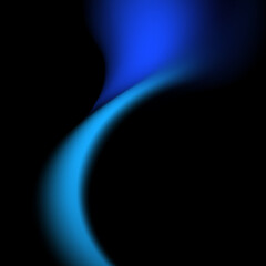 Fluid art illustration with smoke elements in colors on black background 