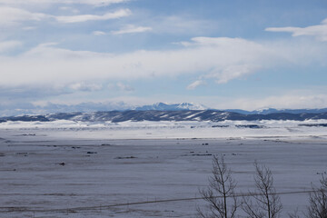 Obraz premium ice on the river