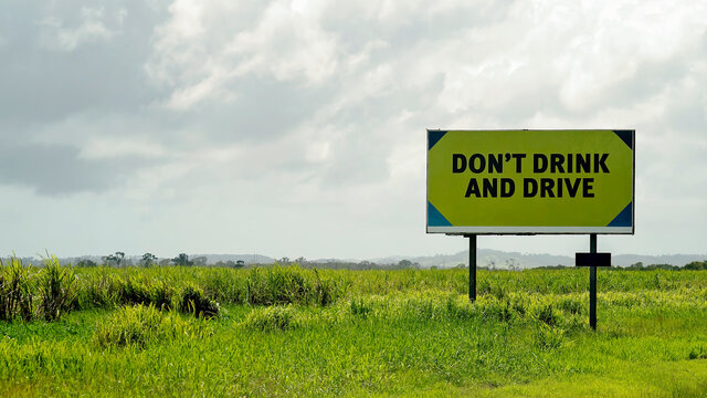 Don't Drink And Drive Highway Signage - Powered by Adobe