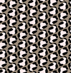 Seamless leopard pattern, animal print.