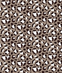 Seamless leopard pattern, animal print.