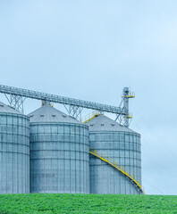 grain silos in the field © DaviPiaia