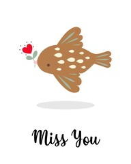 Design Love Cards Collection. Valentine's Day.Vector illustration. Isolate on a white background. Template for congratulations, scrapbooking, congratulations, invitations, planner, diary, notes.