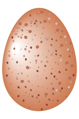 a large organic egg spot on,  flat illustration vector