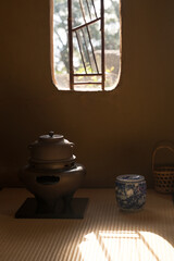 光を取り入れた茶室

