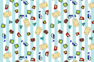 Vector background in 60s style