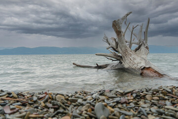 Stormy day on Flathead Lake Montana